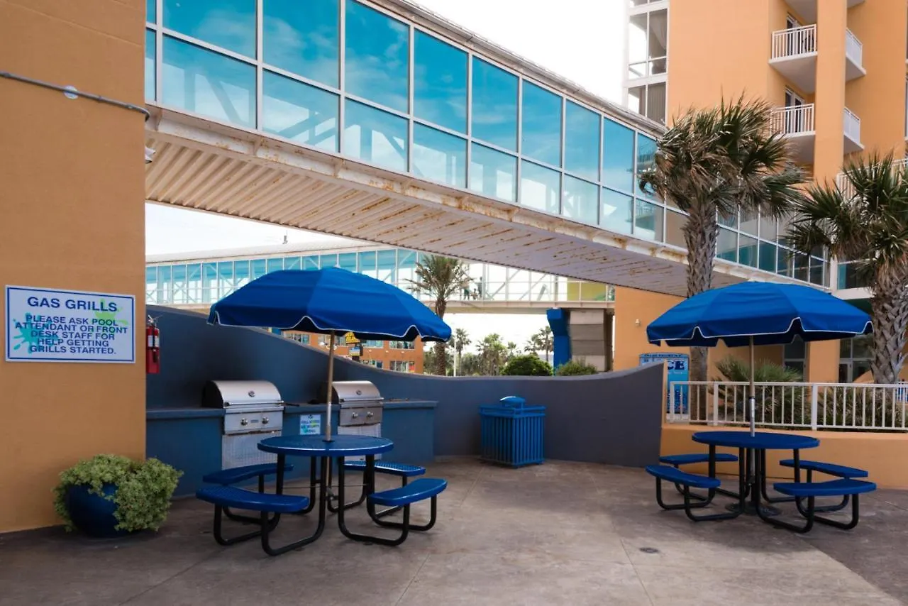 Water Park On-Site! 2 Beachfront Master Suites! Corner Balcony Views! Panama City Beach Semesterbostad